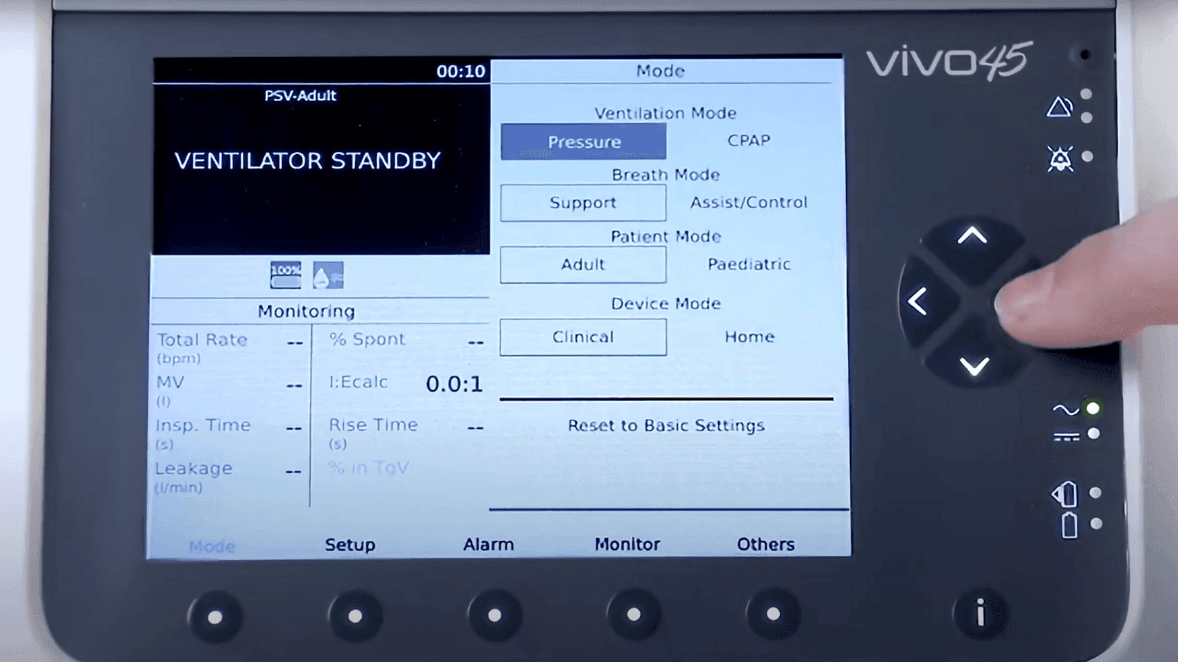 Vivo 45 Belüftungsmodus